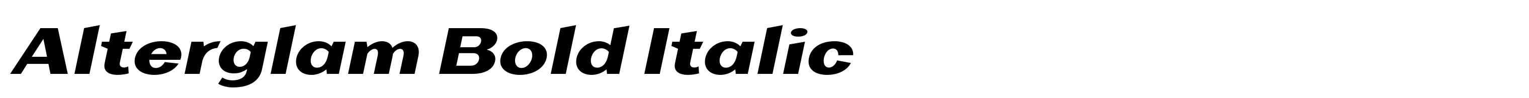 Alterglam Bold Italic